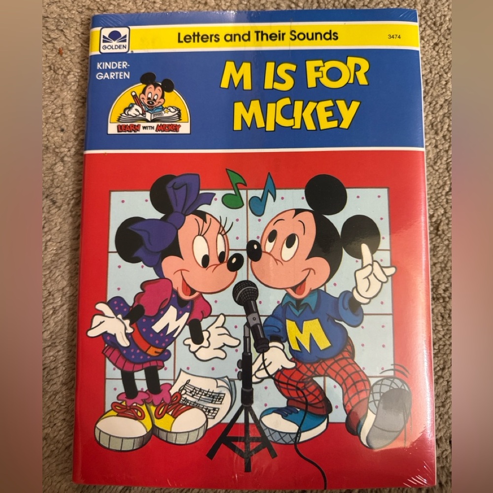 Vintage Disney Learn with Mickey Workbook Set‎ Sealed